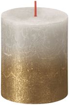 Bolsius Pillar Candle Sunset Sandy Grey - 8 cm / ø 7 cm